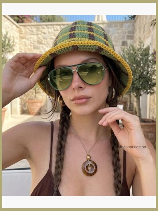 Oversized Aviator Sunglasses with Double Bridge Design UV400 Protection main image 5